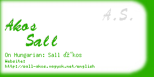 akos sall business card